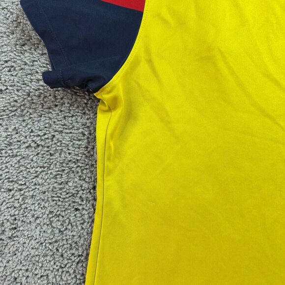 Club America Aguilas Jersey Mens Medium Yellow Black Soccer Futbol Read - Picture 12 of 16